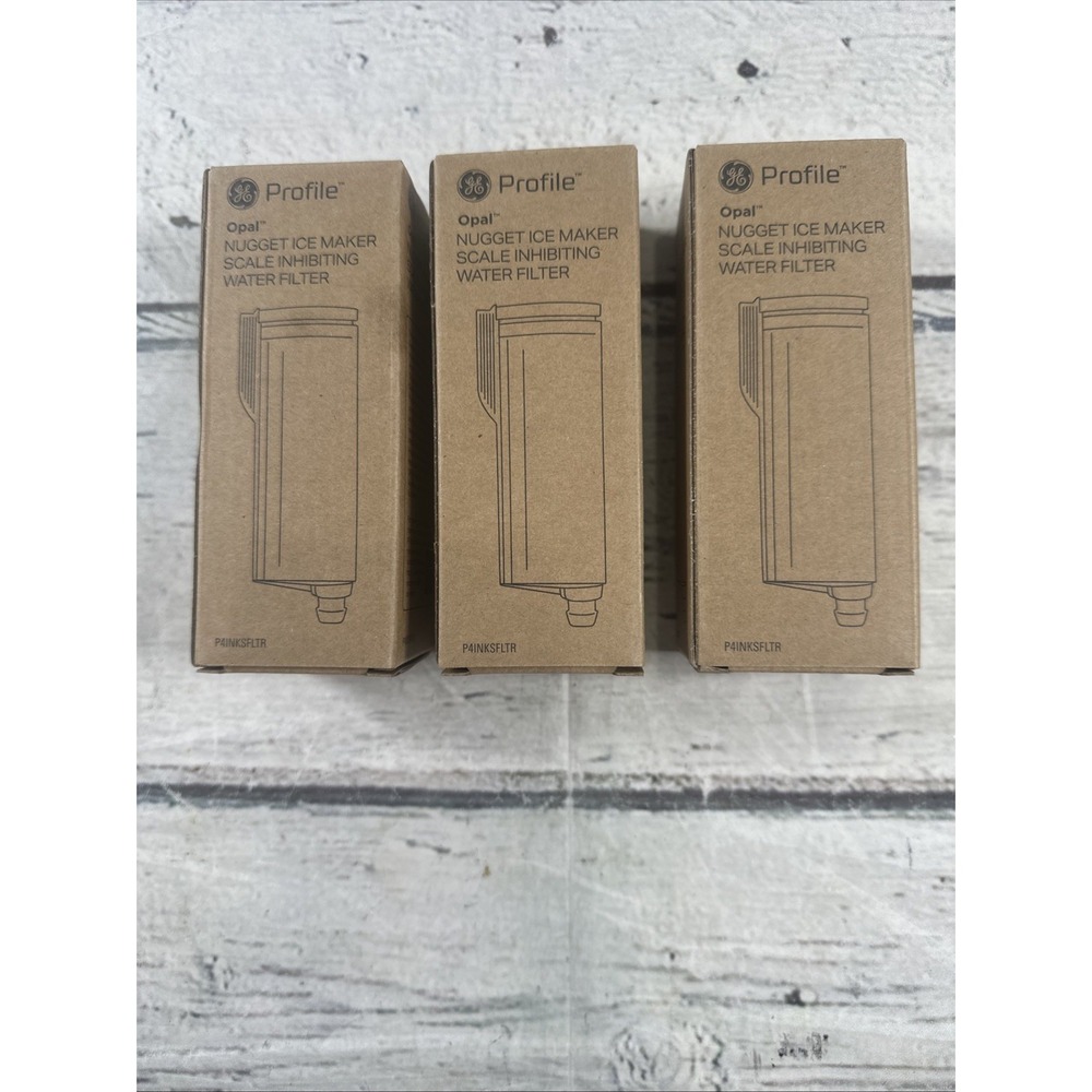 3 pcs GE Opal Profile Nugget Ice Maker Scale Inhibiting Water Filter P4INK4SFLTR - Picture 4 of 5